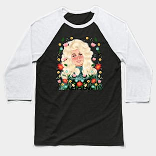 Dolly Parton In the Garden Baseball T-Shirt